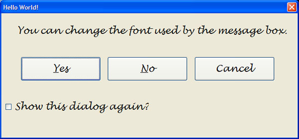 MesgBoxFont